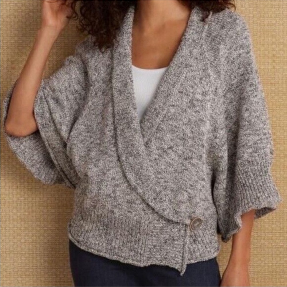 Soft surroundings poncho crossover cardigan Lagenlook